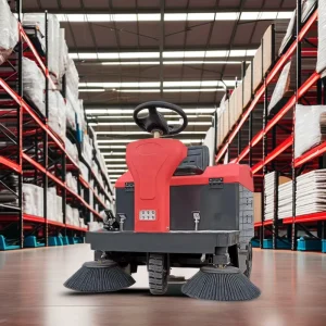 C125 Electric Ride On Floor Sweeper City Streets High Trafficability Low Price Cleaning Battery Motor Core Included