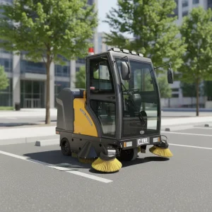 C190 Electric Ride-On Industrial Floor Sweeper with Burnishing Function