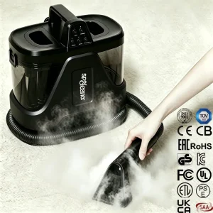 CE CB Handheld Factory Wet and Dry Vacuum Cleaning Machine Steam Spot Cleaner for Sofa Carpet Upholstery Furniture Car Seat