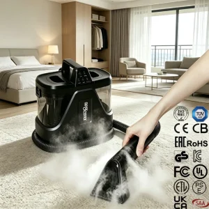 CE CB Handheld Heating Water Wet and Dry Vacuum Cleaning Machine Steam Spot Cleaner for Sofa Carpet and Rug