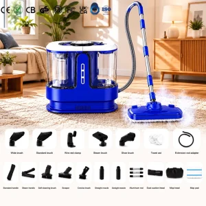 CE CB Handheld Portable Mini Sofa Vacuum Steam Cleaner with Large Capacity Water Tank for Mattress Fabric and Carpet