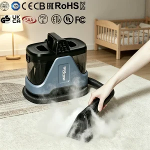 CE CB Household Wet and Dry Vacuum Cleaning Machine Steam Spot Cleaner for Sofa Carpet Rugs Fabric Stairs and Car