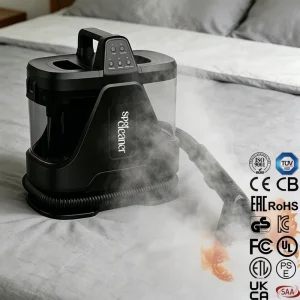 CE CB Portable Wet and Dry Vacuum Cleaning Machine Steam Spot Cleaner for Sofa Carpet Fabric Upholstery and Mattress