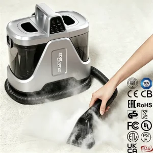 CE CB Professional Portable Wet Dry Vacuum Cleaning Machine Steam Spot Cleaner Sofa Carpet Car Interior Mattress