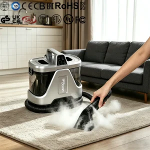 CE CB Professional Spray Water Wet and Dry Vacuum Cleaning Machine Steam Spot Cleaner for Sofa Carpet Curtain Car Interior