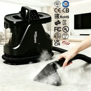 CE CB Wet Dry Vacuum Cleaning Machine Heating Steam Spot Vacuum Cleaner for Sofa Carpet Mattress and Rugs