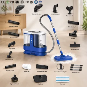 CE Portable Wet Dry Vacuum Sofa Carpet Cleaner Household Fabric Pressurized Steam Washing Upholstery Dampfreiniger Spot Cleaner