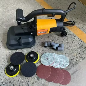 CFS Automatic 4 Head Concrete Floor Grinder with Engine & Gearbox 220V 380V 2KW Wet Dry Type High Digging Power