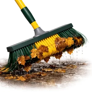 CNC Tufted Wood Outdoor Broom PVC Handle 35cm Curved Unflagged Hard Bristles Eco friendly Haosen Brand Made China Indoor Outdoor
