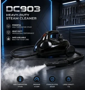 COMPASS 2000W Electric Steam Cleaner LED Screen 2L Water Tank 12 Min Heating Time High Power Multifunctional Handheld Household