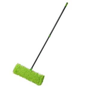 Chenille Finger Steel Stick Flat Mop Set for House Cleaning