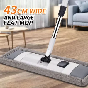Chenille Flat Mop for Whole House Floor Cleaning