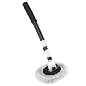 Chenille Microfiber Mop Spin 360 Car Wash Mop Telescopic with Long Handle