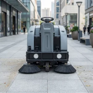 China 1350mm Large Cleaning Width Electric Sweeper Ride on Floor Sweepers Road Cleaning Machines for Outdoor
