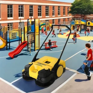 China Battery Road Sweeper Electric Floor Sweeping Street Cleaning Machine with Double Brush Used for Farm Industries