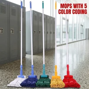 Classic Wet Absorbent Wax Cotton Yarn Detachable Tiger Clip Mop for Household Office and Commercial Floor