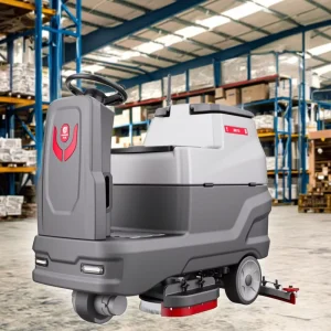 CleanHorse ARES800 Industrial Double Brushes Ride on Scrubbing Machine for Cleaning Heavy Industry Factory