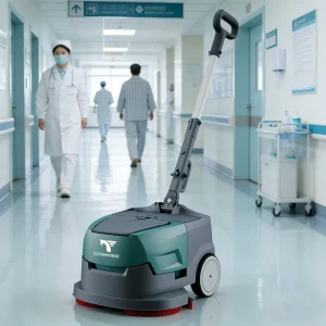 CleanHorse K1 Stain Removal HAND HELD Mini Brush Floor Cleaning Machine for Scrubbing Hospital Ward Ceramic Terrazzo Floor