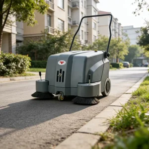 CleanHorse M1 New Walk Behind 48V20Ah Battery Powered Street Washing Machine Floor Sweepers Outdoor High Efficiency Cleaning