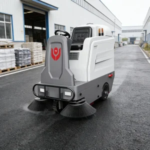 CleanHorse M2 Ride On Double Brush 1200mm Cleaning Width New Industrial Electric Street & Road Floor Sweeper Machine