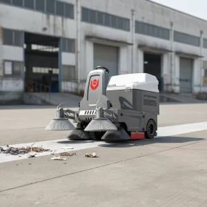 CleanHorse M5 Brush Sweeping Driving Type Elecktric Road Cleaning Machine Sweeper Dust Removal Rate 99