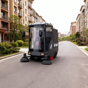 CleanHorse M8 Heavy duty Electric Floor Brush Battery Opedated Ride on Sweeping Machine for Vacuum Airport Warehouse Cleaning