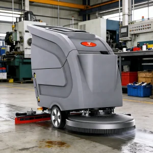 CleanHorse X1 Electric Auto Compact Floor Scrubber Floor Cleaning Machine for Laboratory Epoxy & Industrial Concrete Floor