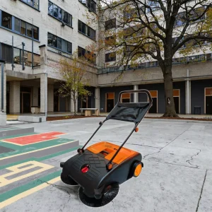 Cleaning Big and Small Garbage Factory Road or Street Used Manual Sweeper