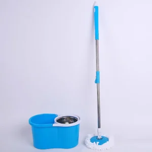 Cleaning Suppliers 360 degree Spin Plastic Stainless Steel Home Microfiber Floor Cleaning Mops with Bucket Set