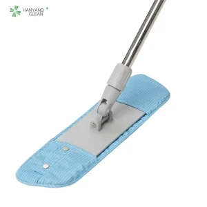 Cleanroom Antistatic ESD Microfiber Flat Dust Mop, Lint-Free and Super-Absorbent
