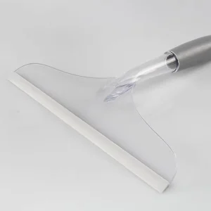 Clear Vision Window Cleaner Soft Scraper with PP Plastic Handle Multi-Purpose Shower Squeegee for Floor and Glass