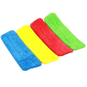 Color-Coded Microfiber Mop Pads Reusable and Washable for Home, Kitchen, and Hardwood Floors