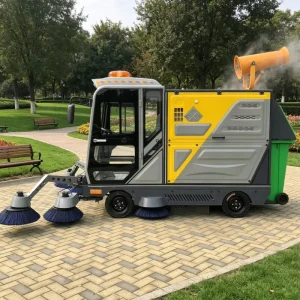 Commercial 48V Battery Powered Street Sweeper High Capacity Industrial Dust Collector Cleaning Machine