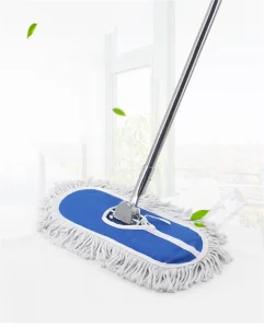 Commercial Adjustable Stainless Steel Handle Industrial Cotton Wet Dry Flat Mop Dust Floor Mop for Floor Cleaning