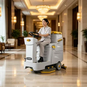 Commercial Automatic Ride On Floor Scrubber Machine for Warehouse Factory Mall