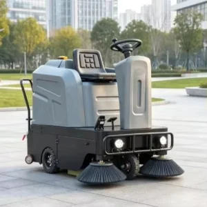 Commercial Battery Ride on Floor Sweeper 1250mm for City Squares Urban Parks Business District Outdoor Cleaning Machine