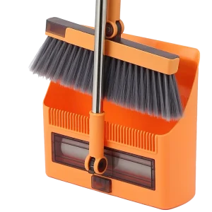 Commercial Broom Set With Built-In Lint Roller for Pet Hair OEM 93 cm Stainless Steel Broom Floor Sweeper Supplier
