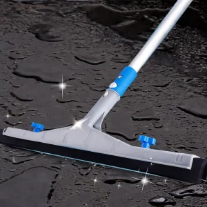 Commercial Cleaning Squeegee with Stainless Steel Silicone Blade