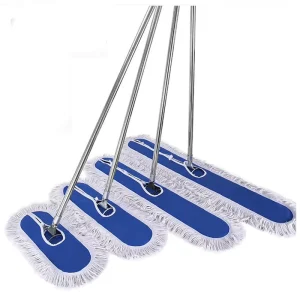 Commercial Cotton Floor Dust Mop for Hardwood and Tile with Stainless Steel Rod