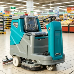 Commercial Electric Automatic Floor Sweeper and Rotating Scrubber Washing Machine
