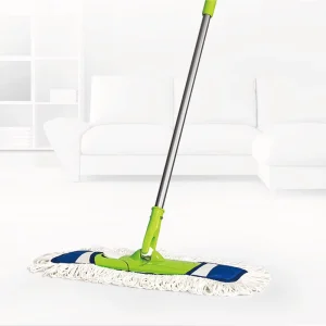 Commercial Fabric Dust Mop Industrial Floor Mop with Foot Button and Adjustable Handle