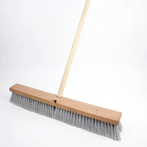 Commercial Floor Cleaning Brush for Indoor and Outdoor Roads, Decks, Floors, and Ground, Two Handle Holes