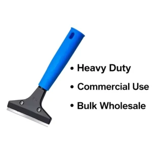 Commercial Floor Grout Scraper and Stainless Steel Window Squeegee