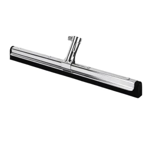 Commercial Floor and Window Rubber Squeegee with Reinforced Metal Frame for Tile, Glass, and Marble