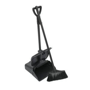 Commercial Foldable Windproof Plastic Dustpan and Broom Set H1134 for Restaurant, Hospital, and Household Cleaning