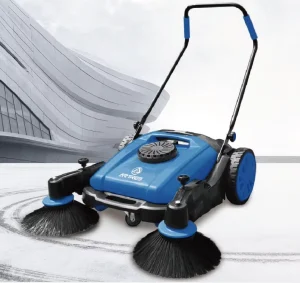 Commercial Hand-Push Road Sweeper with Dust Filter