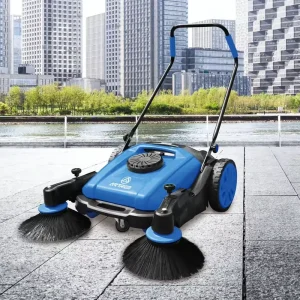 Commercial Hand-Push Street Sweeper with Dust Filter