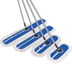 Commercial Heavy-Duty Floor Duster Mop with Long Handle for Hotel, Gym, and Household Cleaning