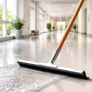 Commercial Heavy-Duty Floor Squeegee and Water Scraper for Hospitals, Schools and Public Buildings