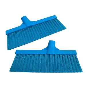 Commercial Heavy Duty Food Grade Material Color Code Floor Broom Head Flat Cut Extra Stiff for Food Plant Cleaning Brush